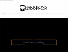 Tablet Screenshot of harrisonsdiamonds.com